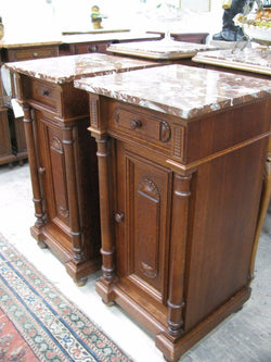 Pair of French Oak Bedside Cabinets | Antique & Vintage | Moonee Ponds Antiques | Australia Wide Delivery