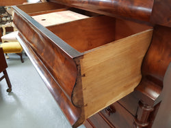 Victorian Flame Mahogany Tallboy With Barley Twist Supports | Antique & Vintage | Moonee Ponds Antiques | Australia Wide Delivery