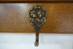 French Oak Wall Mounted Coat Rack | Antique & Vintage | Moonee Ponds Antiques | Australia Wide Delivery