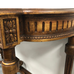 Hard to find 19th Century Louis XV gilded walnut console table in very good condition.