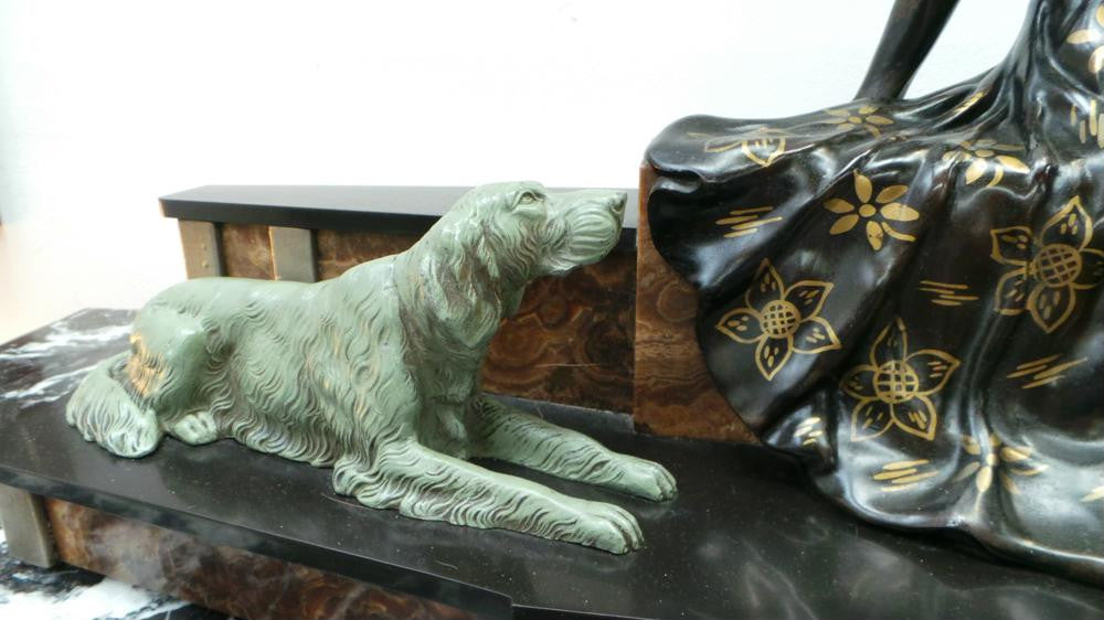 Amazing Art Deco French Spelter Statue | Antique & Vintage | Moonee Ponds Antiques | Australia Wide Delivery