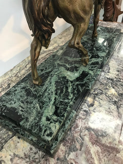 Large French Cold Painted Spelter And Bronze Statue By E L GUILLEMIN | Antique & Vintage | Moonee Ponds Antiques | Australia Wide Delivery