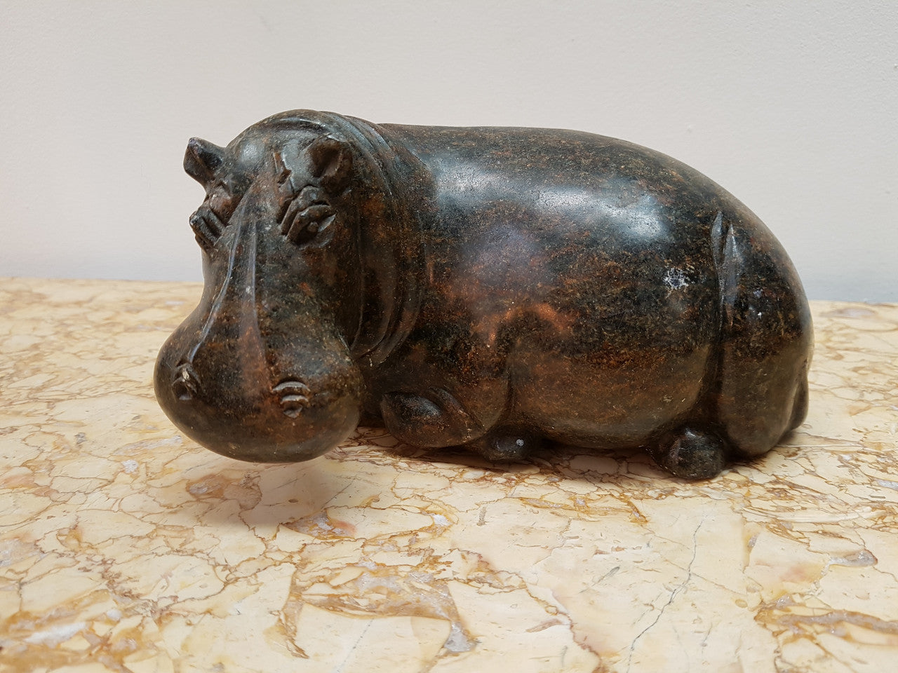 Carved Stone Hippo