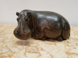 Carved Stone Hippo | Antique & Vintage | Moonee Ponds Antiques | Australia Wide Delivery