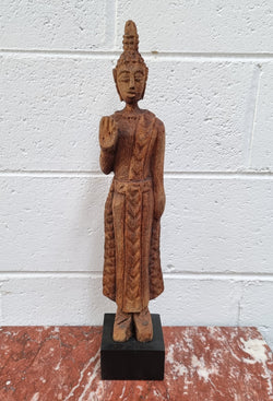 Antique Sukhothai Style Thai Carving of a Standing Buddha | Antique & Vintage | Moonee Ponds Antiques | Australia Wide Delivery