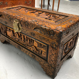 Petite Carved Camphor Chest