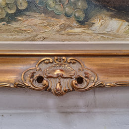 Beautiful signed oil on canvas of a still life framed in an ornate frame. Sourced in France and in good original condition.