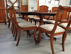 Good Quality Vintage Mahogany Regency Style Extension Table Dining Setting | Antique & Vintage | Moonee Ponds Antiques | Australia Wide Delivery