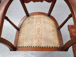 Pair of Mahogany Cottage Arm Chairs With Ladder Back | Antique & Vintage | Moonee Ponds Antiques | Australia Wide Delivery