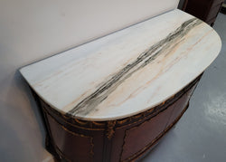 French Style Marble Top Two Door Buffet With Beautiful Decorative Mounts | Antique & Vintage | Moonee Ponds Antiques | Australia Wide Delivery