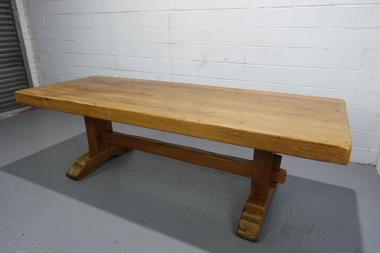 Amazing Rustic Oak French 10 Seater Refectory Farmhouse Table | Antique & Vintage | Moonee Ponds Antiques | Australia Wide Delivery
