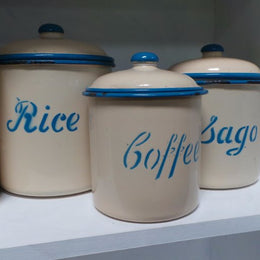 Set Of 6 Vintage Canisters