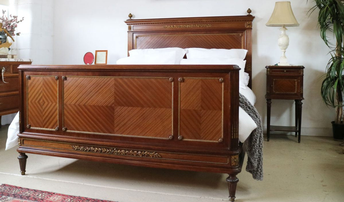 French Louis XVI Queen Bed | Antique & Vintage | Moonee Ponds Antiques | Australia Wide Delivery