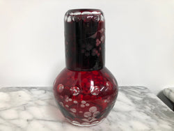 Vintage Flash Ruby Glass Water Carafe and Glass | Antique & Vintage | Moonee Ponds Antiques | Australia Wide Delivery