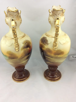 Pair Late Victorian English Vases | Antique & Vintage | Moonee Ponds Antiques | Australia Wide Delivery