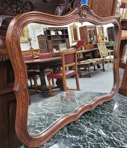 French Louis XV Style Carved Oak Wall Mirror | Antique & Vintage | Moonee Ponds Antiques | Australia Wide Delivery