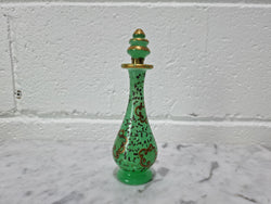 Rare French 19th Century Green Opaline Glass Scent Bottle | Antique & Vintage | Moonee Ponds Antiques | Australia Wide Delivery