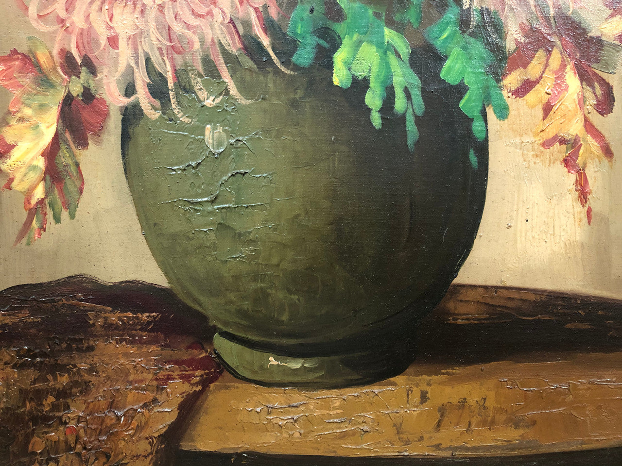 Beautiful Belgium Floral painting | Antique & Vintage | Moonee Ponds Antiques | Australia Wide Delivery