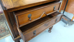 Oak Tudor Style Drop-down Bureau | Antique & Vintage | Moonee Ponds Antiques | Australia Wide Delivery