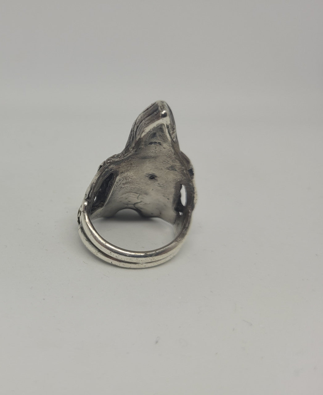 Heavy Sterling Silver Biker Skeleton On Bike Ring | Antique & Vintage | Moonee Ponds Antiques | Australia Wide Delivery