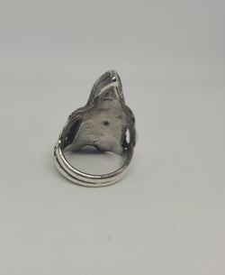 Heavy Sterling Silver Biker Skeleton On Bike Ring | Antique & Vintage | Moonee Ponds Antiques | Australia Wide Delivery