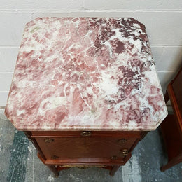 Pair of French Louis XVI Style Mahogany Bedsides Cabinets