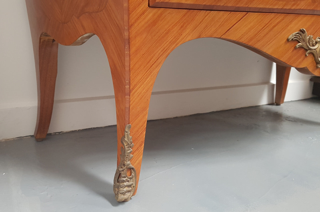 Three Drawer French Marquetry Inlaid Commode | Antique & Vintage | Moonee Ponds Antiques | Australia Wide Delivery