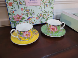 Contemporary “Aynsley Regal Pembroke” Boxed Set of Four English Bone China Cup & Saucer | Antique & Vintage | Moonee Ponds Antiques | Australia Wide Delivery