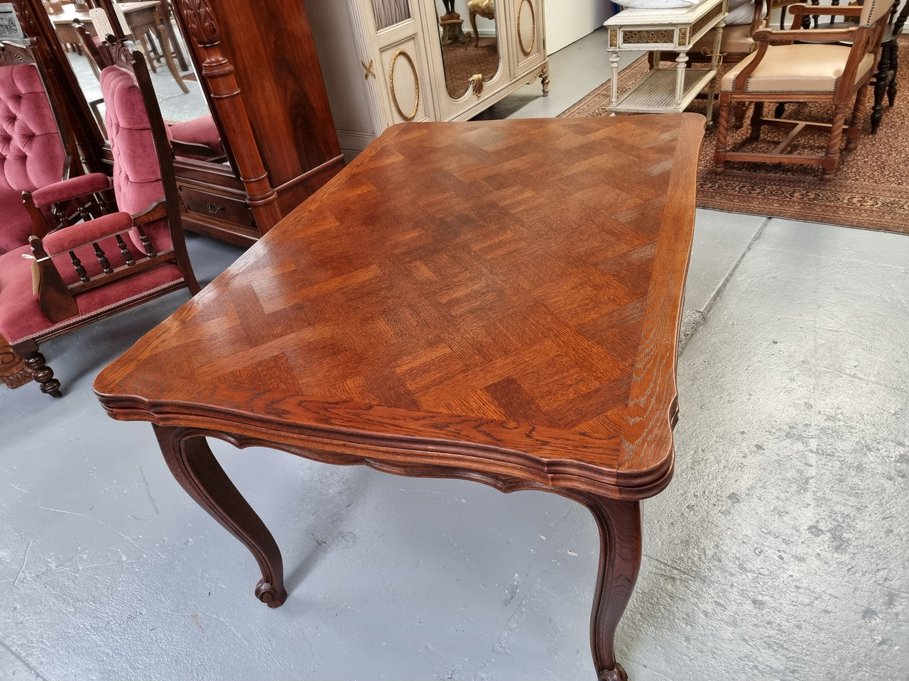 Beautiful French Oak Louis XV Style Extension Table | Antique & Vintage | Moonee Ponds Antiques | Australia Wide Delivery