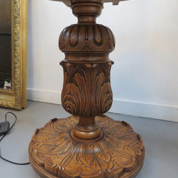 French Oak And Fruitwood Standard Lamp