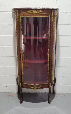 Late 19th Century Louis XV Style Vitrine with Curved Glass | Antique & Vintage | Moonee Ponds Antiques | Australia Wide Delivery