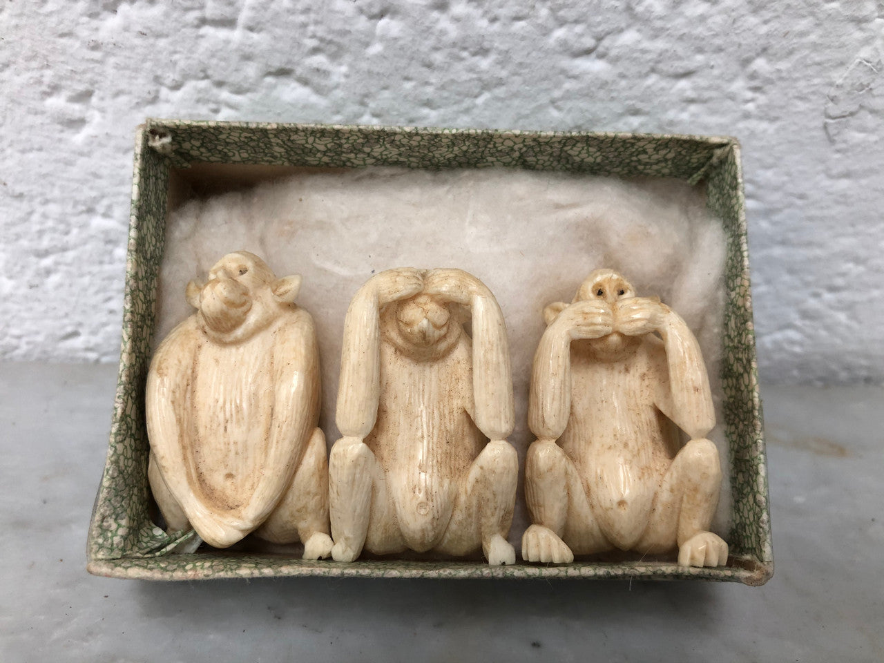Antique Carved Ivory 3 Wise Monkeys | Antique & Vintage | Moonee Ponds Antiques | Australia Wide Delivery