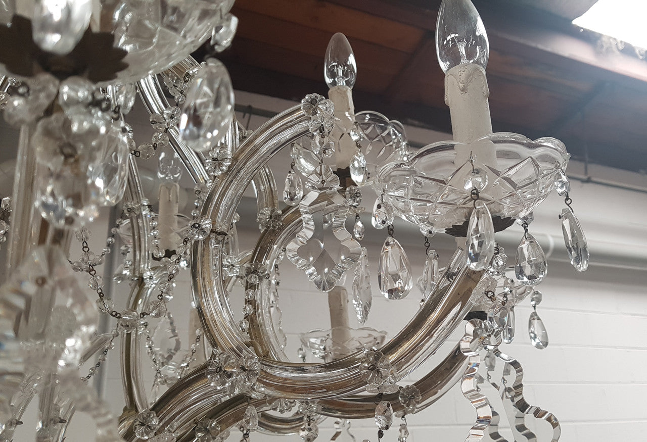 Fine French Parisian Crystal Chandelier