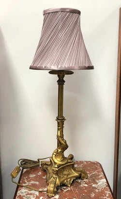 Antique French Ormolu Belle Epoque Lamp Depicting A Lizard | Antique & Vintage | Moonee Ponds Antiques | Australia Wide Delivery