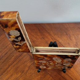 Victorian Tortoiseshell and Mother of Pearl card case.