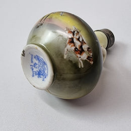 Royal Bayreuth silver top vase in good original condition. Stamped on the base "Royal Bayreuth: Bavaria".  Please view photos as they form part of the description.