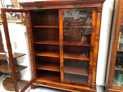 Beautiful Victorian Flame Mahogany Bookcase-Display Cabinet | Antique & Vintage | Moonee Ponds Antiques | Australia Wide Delivery