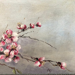 Beautiful Small Edwardian Oil On Canvas