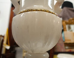 Vintage Italian Alabaster Pedestal With Urn Lamp | Antique & Vintage | Moonee Ponds Antiques | Australia Wide Delivery