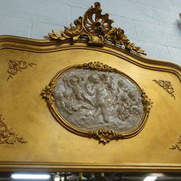 French Gilt Trumeau Mirror