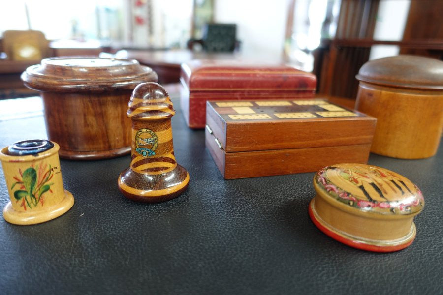 Assorted Selection Of Antique Treen Ware Boxes | Antique & Vintage | Moonee Ponds Antiques | Australia Wide Delivery
