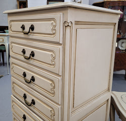 Vintage French Louis 15th Style Original Painted Seven Drawer Semainier | Antique & Vintage | Moonee Ponds Antiques | Australia Wide Delivery