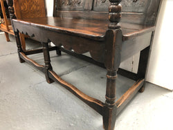French 19th Century Oak Hallway Bench Seat | Antique & Vintage | Moonee Ponds Antiques | Australia Wide Delivery
