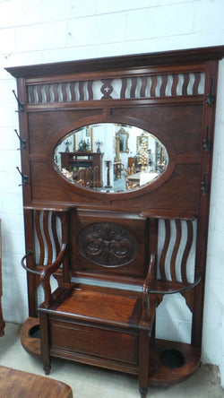 Australian Arts and Crafts Blackwood Hall Stand | Antique & Vintage | Moonee Ponds Antiques | Australia Wide Delivery