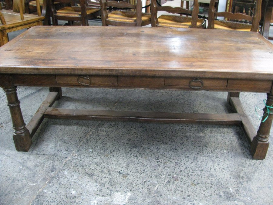 French Provincial Oak Large Coffee Table | Antique & Vintage | Moonee Ponds Antiques | Australia Wide Delivery