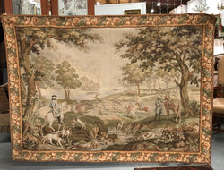 Large Belgium Tapestry With Hunting Scene | Antique & Vintage | Moonee Ponds Antiques | Australia Wide Delivery