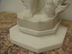 Stunning Alabaster Statue With Lamp | Antique & Vintage | Moonee Ponds Antiques | Australia Wide Delivery