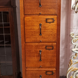 Fabulous Blackwood Vintage four drawer filing cabinet. It has been sourced locally and is in good working order and condition.