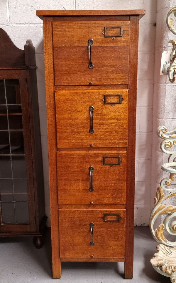 Fabulous Blackwood Vintage four drawer filing cabinet. It has been sourced locally and is in good working order and condition.