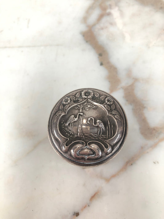 Beautiful Small Cut Glass Trinket Box